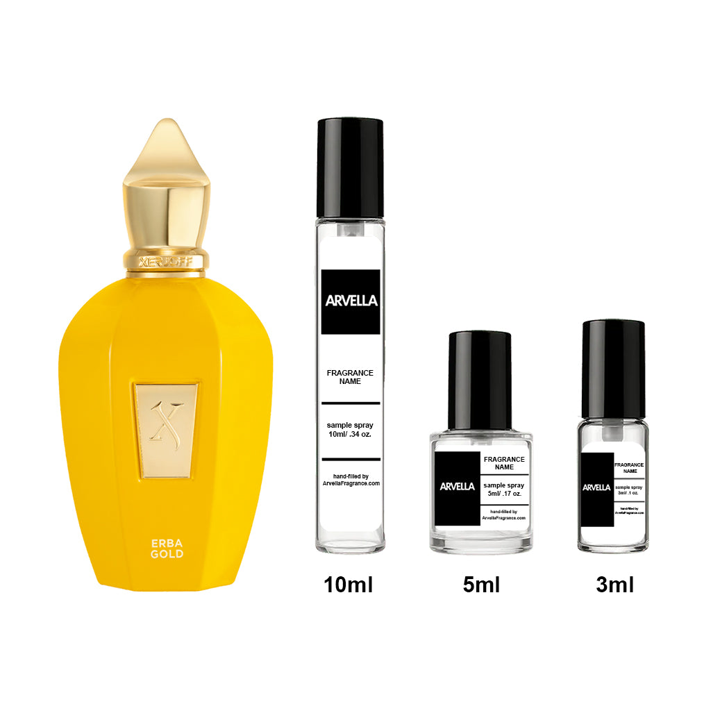 Xerjoff Erba Gold Sample 10ml Spray - Arvella Fragrance